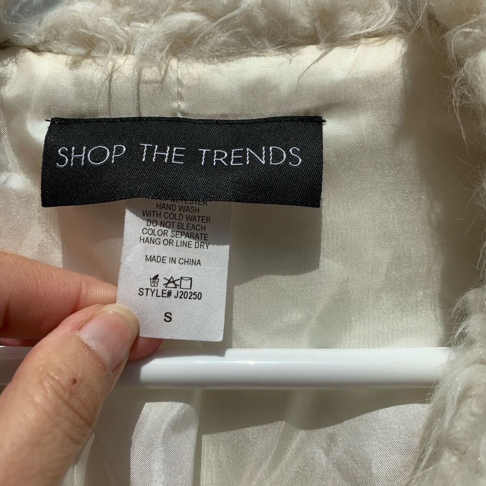 Ivory Teddy Bear Coat - Picture 9 of 12